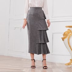 Однотонная юбка Shein