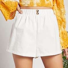 Широкие шорты с пуговицами Shein