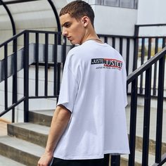 Мужская футболка с текстовым принтом Shein