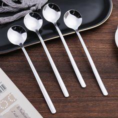 4шт ложка из нержавеющей стали Shein