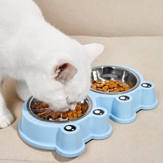 Мультяшный принт Миски для домашних животных Shein