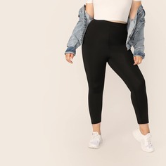 Однотонные Леггинсы Размер Плюс Shein