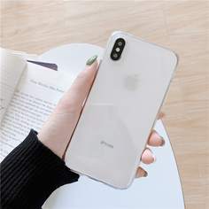 1шт прозрачный чехол для iPhone Shein
