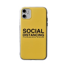 1шт чехол для iPhone с текстовым принтом Shein