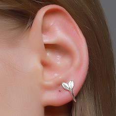 1 пара серьги-каффы в форме цветка Shein