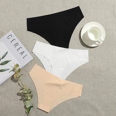 3 пакета бесшовные трусики Shein