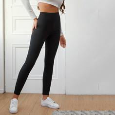Однотонные леггинсы Shein