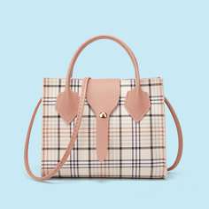 Сумка-сэтчел в клетку Shein