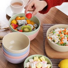 4шт пластиковая миска случайного цвета Shein