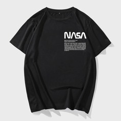 Мужская футболка с коротким рукавом и графическим рисунком Shein