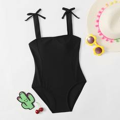 Слитный купальник для девочек Shein