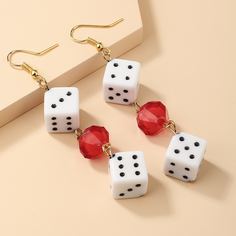 Серьги-подвески с игральной костью Shein