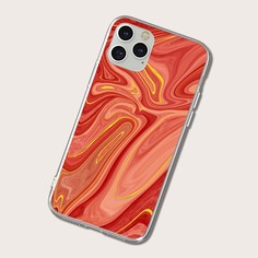 Чехол для iPhone с мраморным принтом Shein