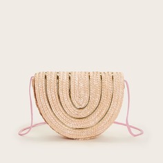 Полукруглая соломенная сумка через плечо Shein