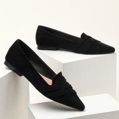 Замшевые балетки Shein