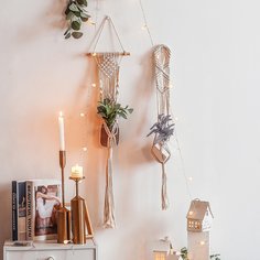 2шт тканая вешалка для растений макраме Shein