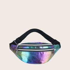 Голографическая сумка на поясе для девочек Shein