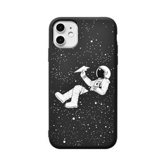 1шт чехол для iPhone с узором астронавта Shein