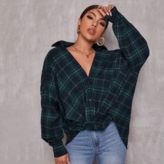 Блузка в клетку Shein