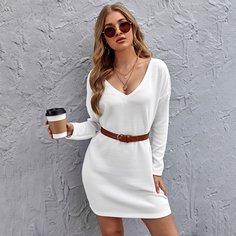 Оригинальное платье без пояса Shein