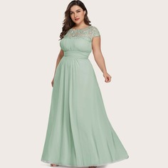 Полый Одноцветный Очаровательный Платья размер плюс Shein