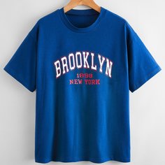 буква Повседневный Футболки Shein