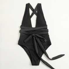 Слитный купальник с узлом Shein