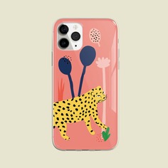 Чехол для iPhone с принтом леопарда Shein