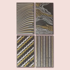 Наклейки для ногтей 4 листа Shein