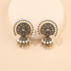 Jhumka серьги-подвески с искусственными жемчугами Shein