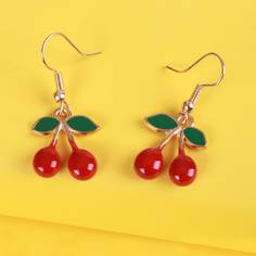 Серьги-подвески с вишней Shein