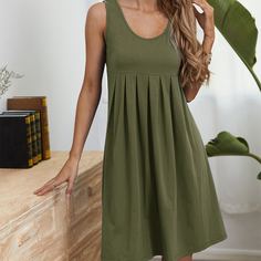 Однотонное платье Shein