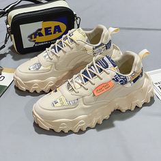 Мужские кроссовки на платформе и шнурках Shein