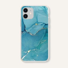 Чехол для iPhone с мраморным принтом Shein