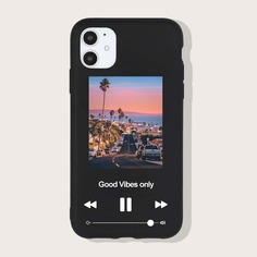 Чехол для iPhone с графическим принтом Shein