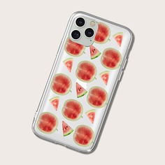 Прозрачный чехол для iPhone с арбузным рисунком Shein