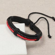Мужской двухцветный плетеный браслет Shein