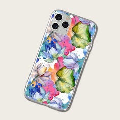 Чехол для iPhone с цветочным принтом Shein