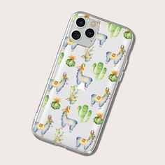 Чехол для iPhone с кактусовым принтом Shein