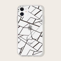 Прозрачный чехол для iPhone с принтом Shein