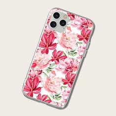 Чехол для iPhone с цветочным рисунком Shein