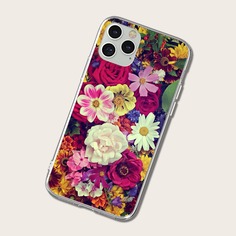 Чехол для iPhone с цветочным принтом Shein