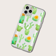 Чехол для iPhone с кактусовым принтом Shein