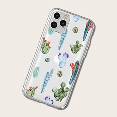 Чехол для iPhone с кактусовым принтом Shein