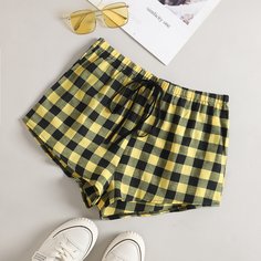 узел Клетка Повседневный Шорты Shein