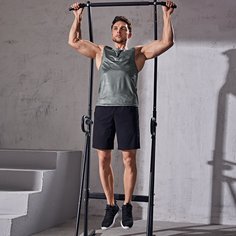 Мужская полосатая спортивная майка Shein
