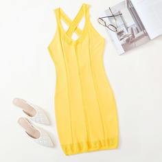Платье с открытой спиной Shein