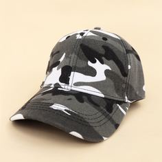 Детская бейсболка с камуфляжным узором Shein