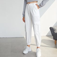 Брюки карго с карманом Shein