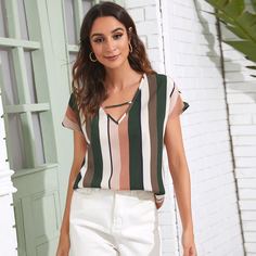 Полосатый топ Shein